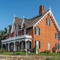 Oak Hill Cottage, built in 1847 by John Robinson in Mansfield, is an historic Gothic Revival brick house.