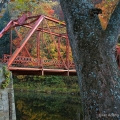 An iron bridge across Little Beaver Creek in Beaver Creek State Park, Columbiana County, Ohio
