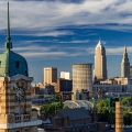 West Side Market Tower & Cleveland Skyline