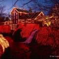 Christmas Lights At Clifton Mill, Greene County