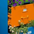 Filing Cabinet With Flowers, Hershey Children's Garden, Cleveland Botanical Garden
