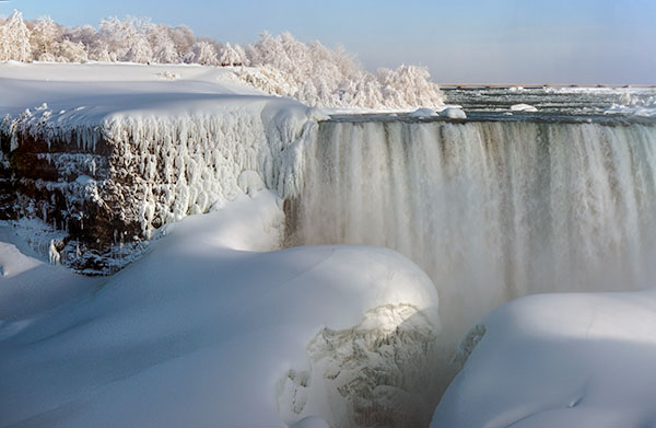 North Edge of Horseshoe Falls from Niagara Parkway, Ontario 