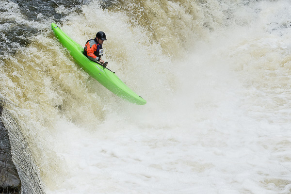 Kayaker Running Rookie Drop