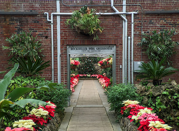 Entrance to Rockefeller Park Greenhouse